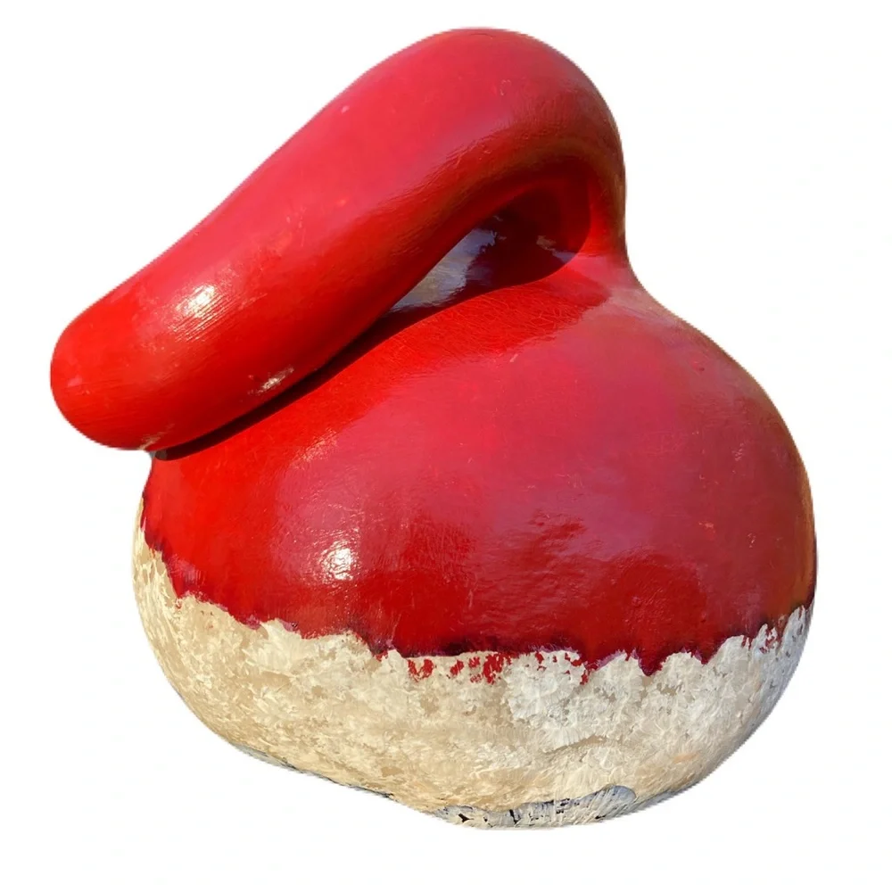 Santa Gourd Hand‎ Painted Rare Unique Holiday Christmas Decor Signed Folk Art